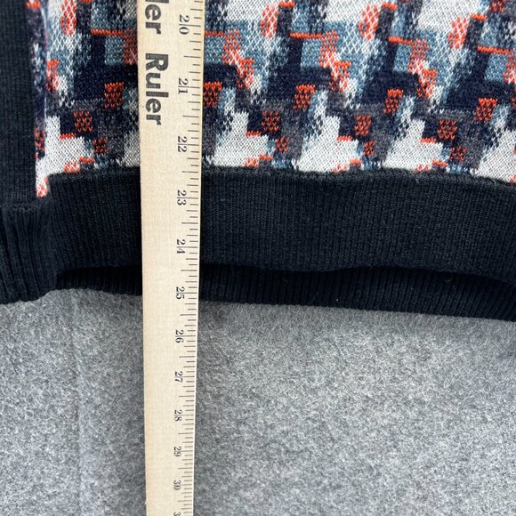 Rag & Bone Sweater Women Medium Multicolor Houndstooth Knit Crew Neck Wool - Picture 4 of 11